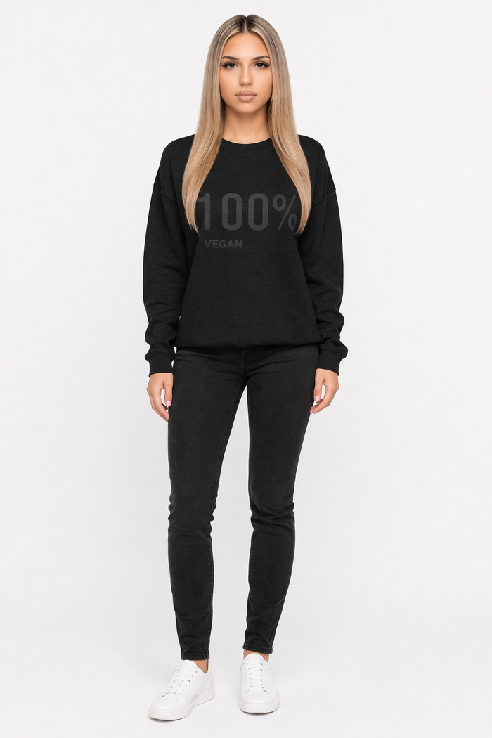 100% Cruelty-Free Women's Logo Sweatshirt Black