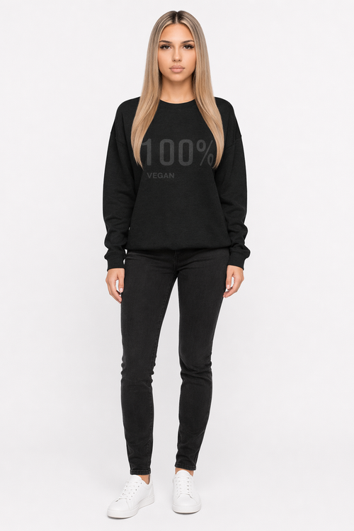 100% Cruelty-Free Women's Logo Sweatshirt Black