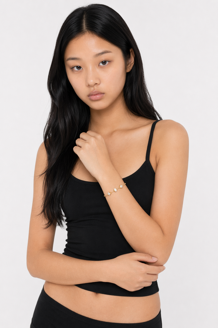 14K Gold Plated Madison Chain Bracelet Gold