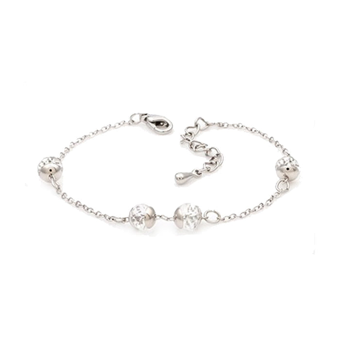 14K Gold Plated Madison Chain Bracelet: gold, clear bracelet, dainty, elegant style