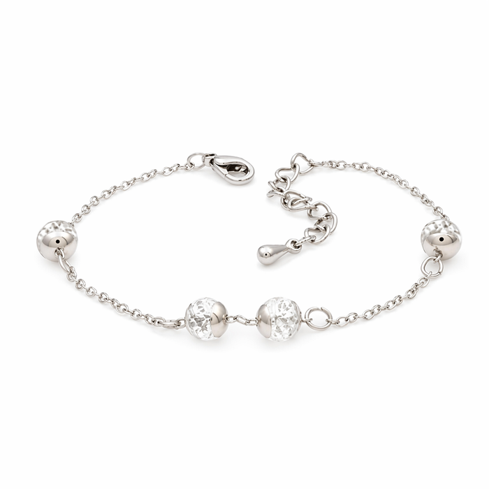 14K Gold Plated Madison Chain Bracelet Silver