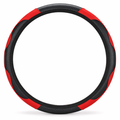 15" Faux Leather Steering Wheel Wrap Red