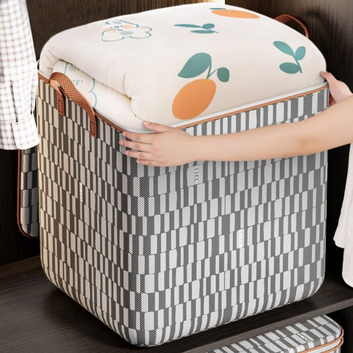 3-Pack Water-Resistant Container for Storing Items: black, white storage baskets with lids, minimal modern style