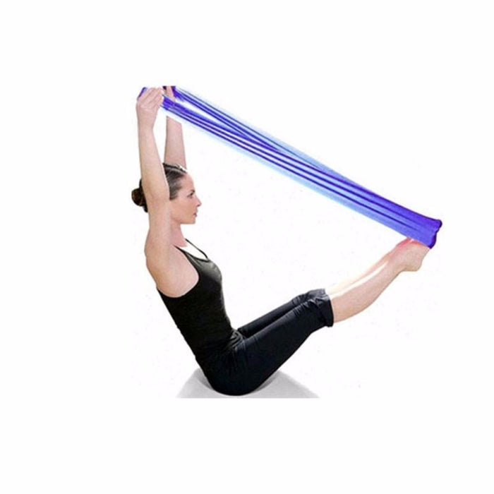 3-Piece Elastic Stretch Band for Exercise and Flexibility: purple, blue exercise resistance band, minimal fitness equipment s