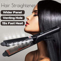 4 Gears Hair Straightener: Unveiling the Ultimate Styling Companion: black, dark gray hair straightener, modern product adver