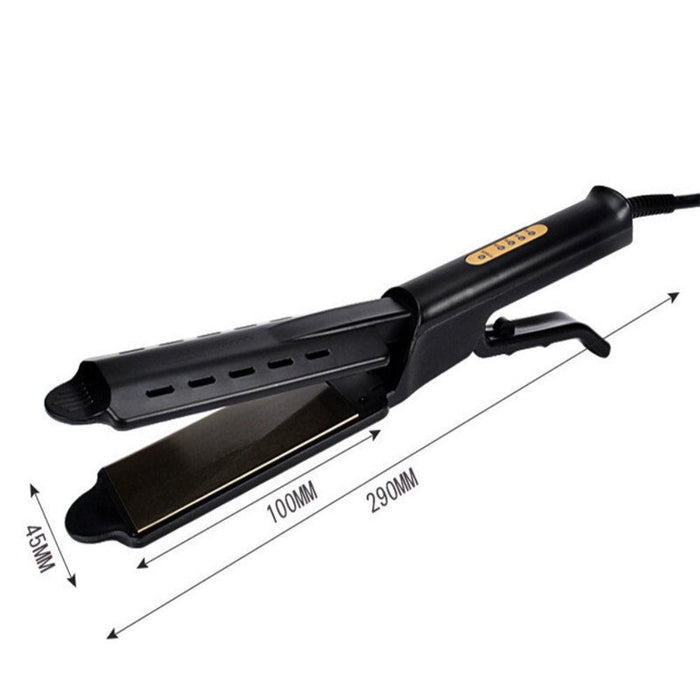 4 Gears Hair Straightener: Unveiling the Ultimate Styling Companion: black, dark gray hair straightener, modern product adver