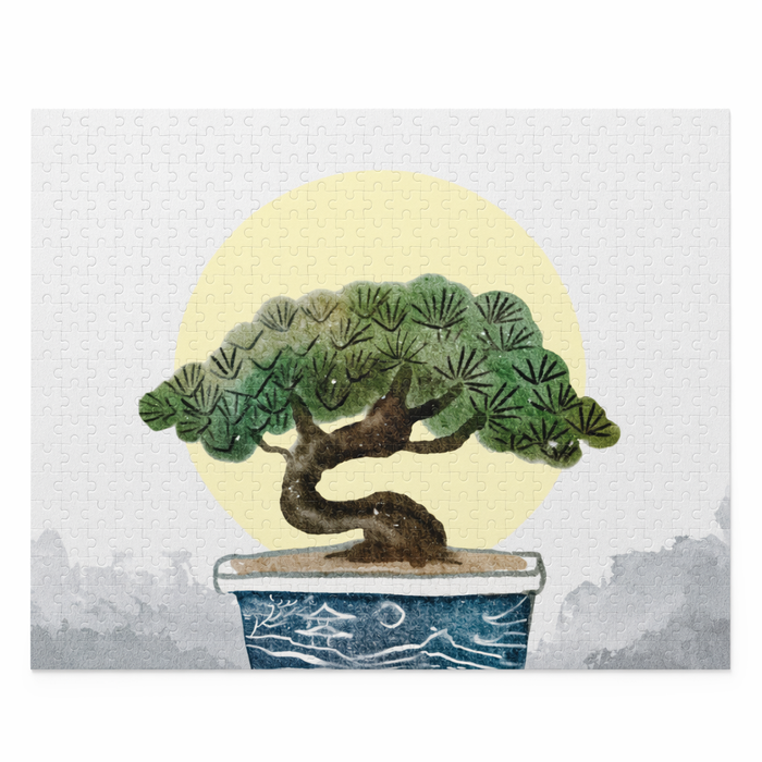 500-Piece Jigsaw Puzzle of a Bonsai Plant Default