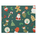 500-Piece Puzzle, Vintage Christmas Scene: dark green, black Christmas holiday theme, cartoon festive illustration style