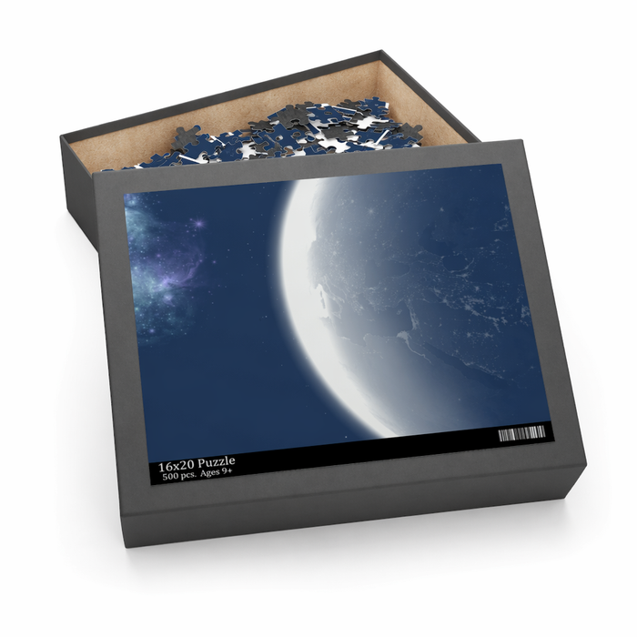 500-Piece Puzzle of the World's Terrain Default