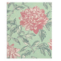 500-Piece Soft Peonies Puzzle: mint green, dusty pink floral botanical design, vintage botanical style