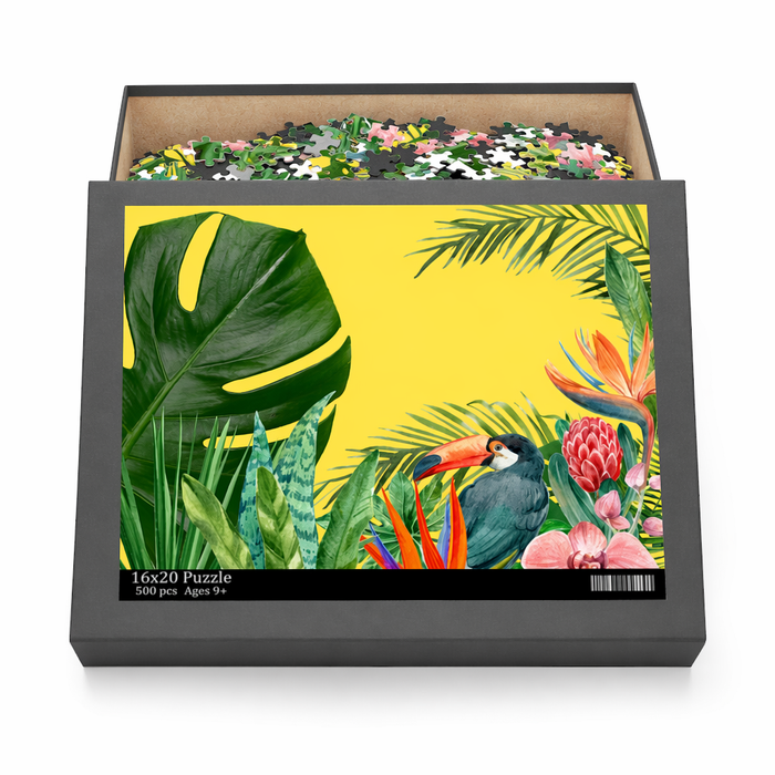 500-Piece Tropical Toucan Jigsaw Puzzle: A Distinct and Clear Core Description Default