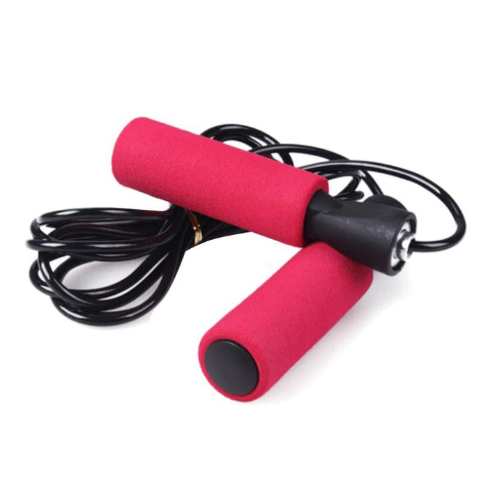8-Foot Jump Rope for Skipping Exercises: black, red jump rope, sporty style