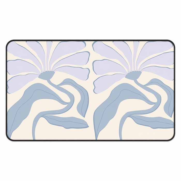 Abstract Lavender Flower Desk Pad Default