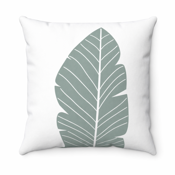 Abstract Verdant Leaf Reversible Pillow - 4 Size Options Default