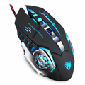 Adjustable Wired LED Gaming Mouse - High Precision 3200DPI for Professionals Black