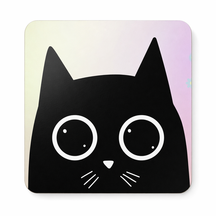 Adorable Feline Beverage Coaster Set (4 Pieces) Default