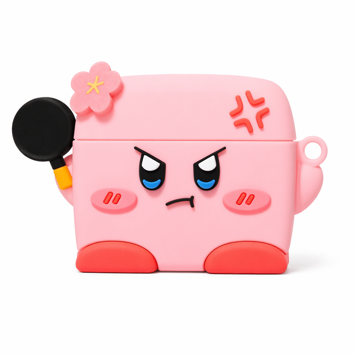 Angry Kirby AirPods Case: Protection & Style Default