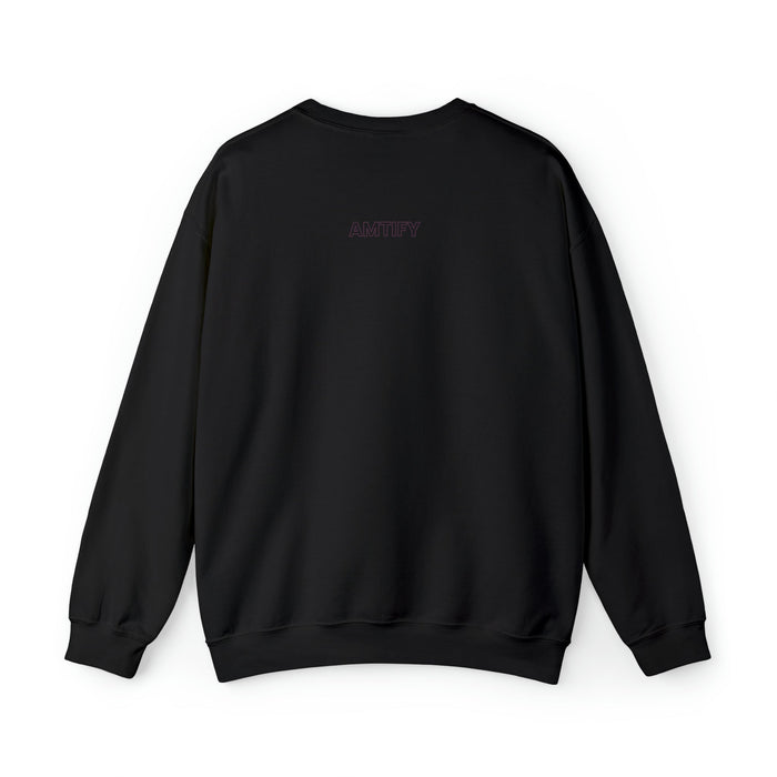 Anime Sweatshirt in Vibrant Purple: black, purple anime-style girl character, anime streetwear style