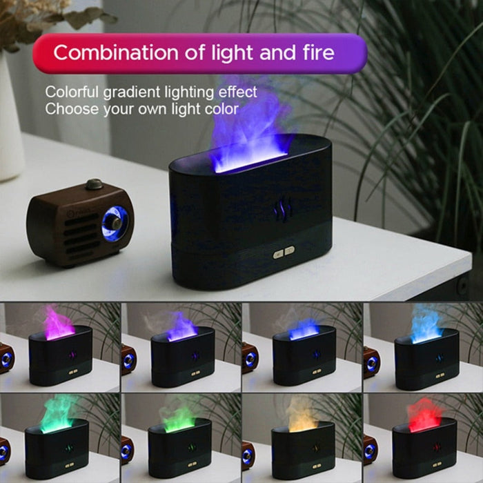 Aroma Diffuser Essential Oil Air Humidifier: black, orange essential oil aroma diffuser / air humidifier, modern, minimal fla