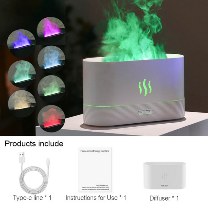 Aroma Diffuser Essential Oil Air Humidifier: black, orange essential oil aroma diffuser / air humidifier, modern, minimal fla