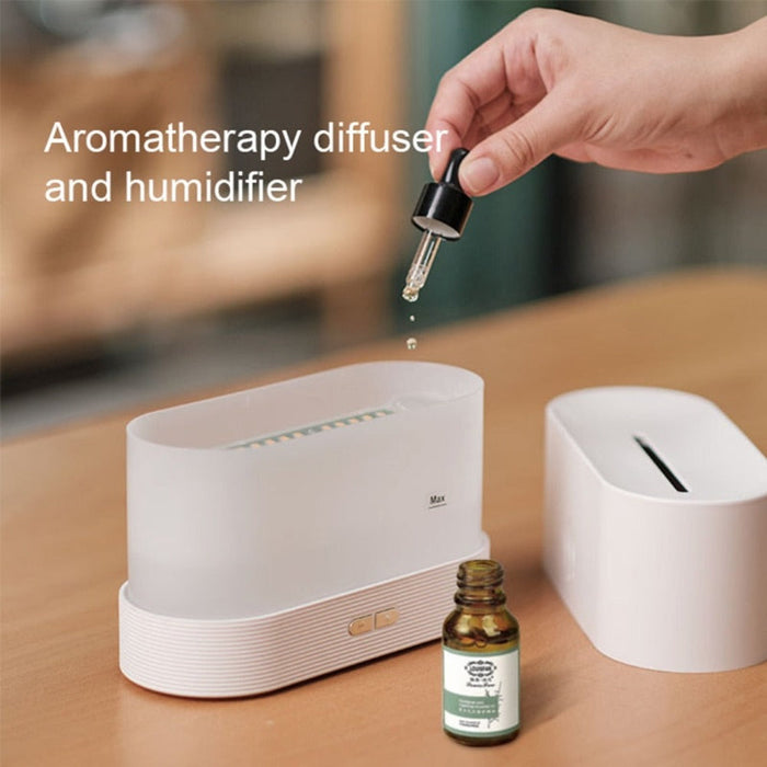 Aroma Diffuser Essential Oil Air Humidifier: black, orange essential oil aroma diffuser / air humidifier, modern, minimal fla