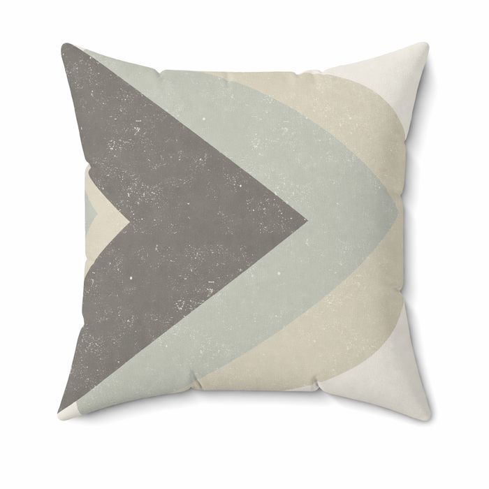 Arrow Design Throw Cushion - 20" x 20" with a Layered Look Default