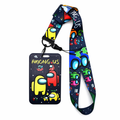 Astronaut Badge Holder with Lanyard Black