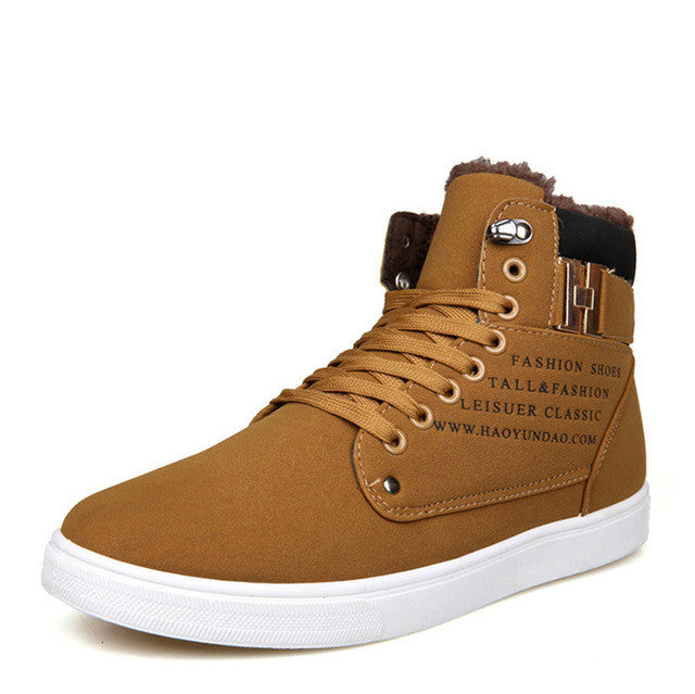 Black Lace Up Sneaker Boots for Men: black, white high-top sneaker, casual streetwear style