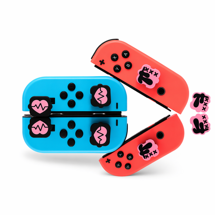 Black n Pink Switch Thumb Grips Default