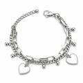 Bohemia Double-Layered Bangle Silver