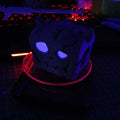Bokoblin Chest Game Card Holder: dark blue, purple skull, stylized cartoon gothic style