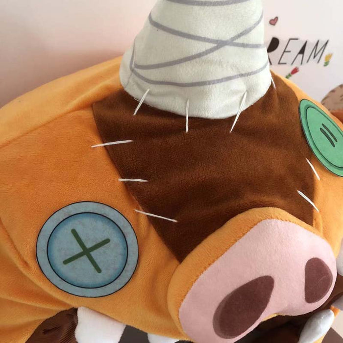 Bokoblin Mask Hat for Link Cosplay: orange, brown cartoon monster character, cartoon, kawaii style