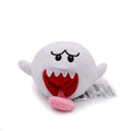 Boo Plush Toy: Cute and Collectible: white, black cartoon ghost character, cartoon kawaii style