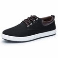 Breathable Lace-Up Casual Shoes for Men Black