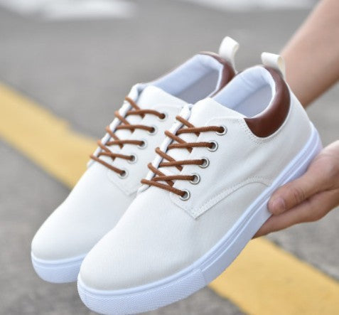 Breathable Lace-Up Casual Shoes for Men: black, white lace-up casual shoe, minimal casual sneaker style