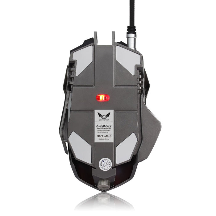 Breathing Light Gaming Mouse with 7 Programmable Buttons and 3200 DPI Wired Connection for Ninja-like Precision: black, dark