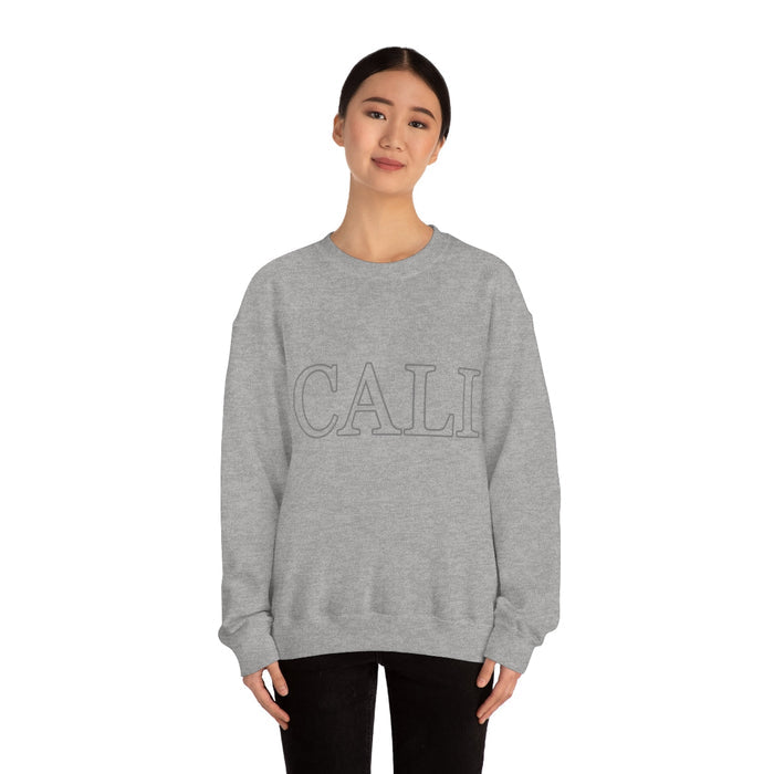 California State Women's Gray Crewneck Sweatshirt: heather gray crewneck sweatshirt, minimal casual style