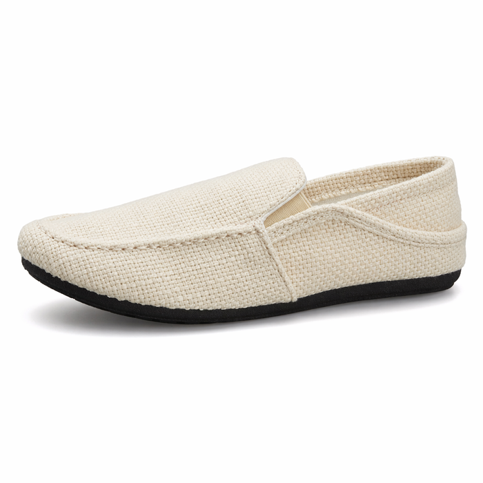Canvas Slip-On Shoes for Men Beige