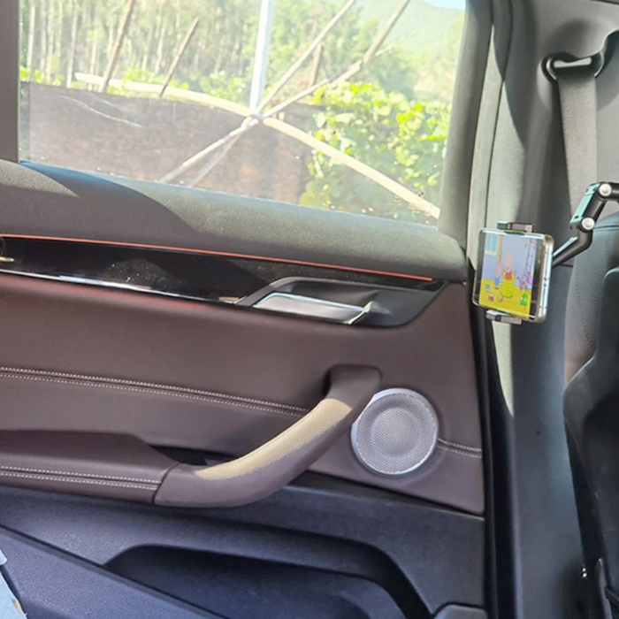 Car Support Bracket with Versatile Functions: black, gray vehicle-mounted phone holder, functional minimal style