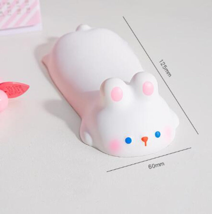 Cartoon Hand Support for Wrist Comfort: yellow, orange cartoon animals: tiger, pig, and bunny, kawaii cartoon style