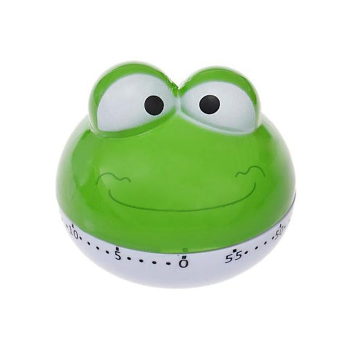 Cartoon-Style Kitchen Timer with 60-Minute Countdown: yellow, white chick/bird character, cartoon kawaii style