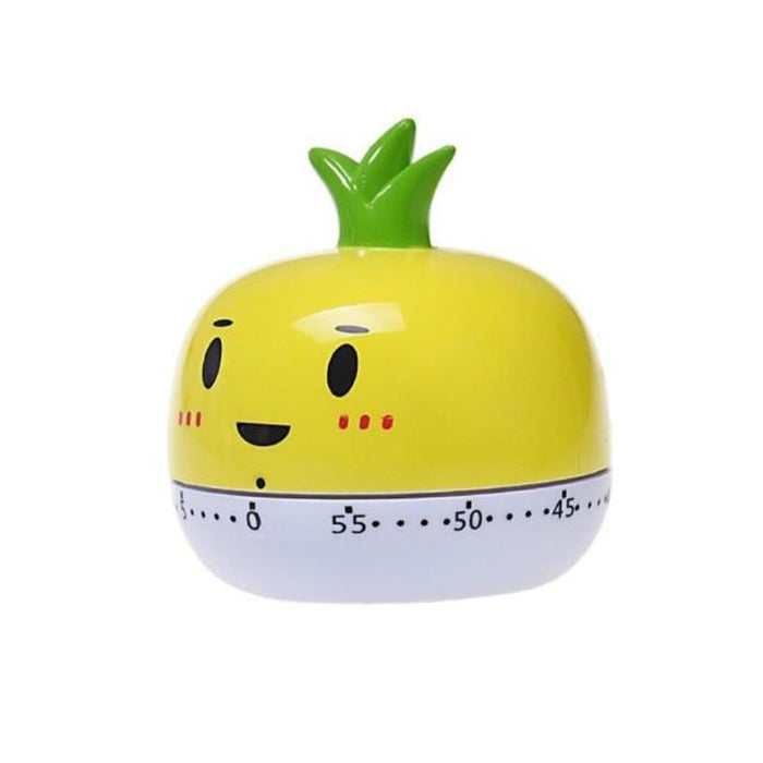 Cartoon-Style Kitchen Timer with 60-Minute Countdown: yellow, white chick/bird character, cartoon kawaii style