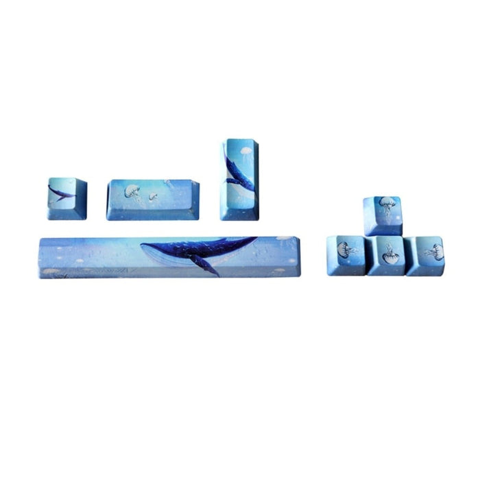 Cartoon Themed Keycaps: Redefine the Essence of Your Product!: black, white decorative keyboard keycap sets, illustrated deco