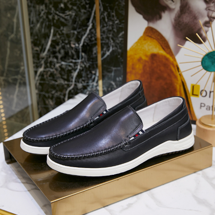 Casual Men's Loafer Footwear for Everyday Wear: black, white slip-on shoes, minimal casual style