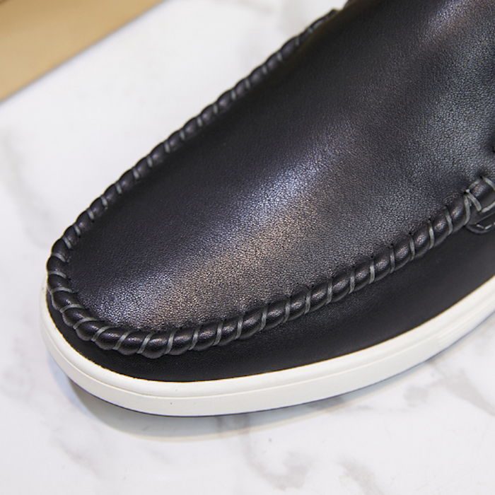 Casual Men's Loafer Footwear for Everyday Wear: black, white slip-on shoes, minimal casual style