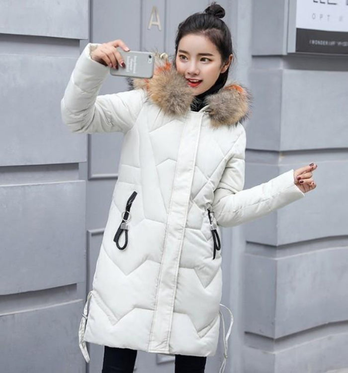 Casual Puffer Jacket for Women with Faux Fur Hood in Caramel Brown: rust orange, tan hooded puffer coat, winter casual style