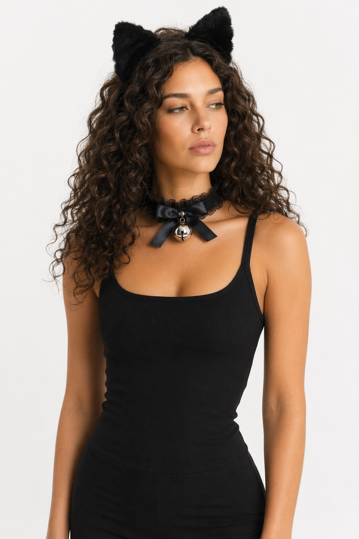 Cat Cosplay Headband Black