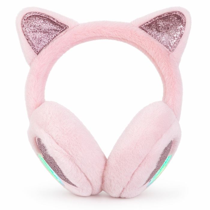Cat Ear Earmuffs for Girls Pink