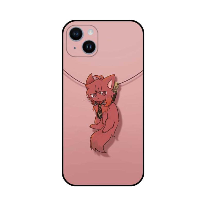 Cat Ear Genshin Impact Phone Cases: light green, black anime-style gray-haired character with animal-like ears, cartoon/anime
