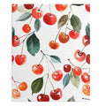 Cherry Retro Print 500-Piece Jigsaw Puzzle: white, red cherries and leaves botanical pattern, illustrated botanical pattern s